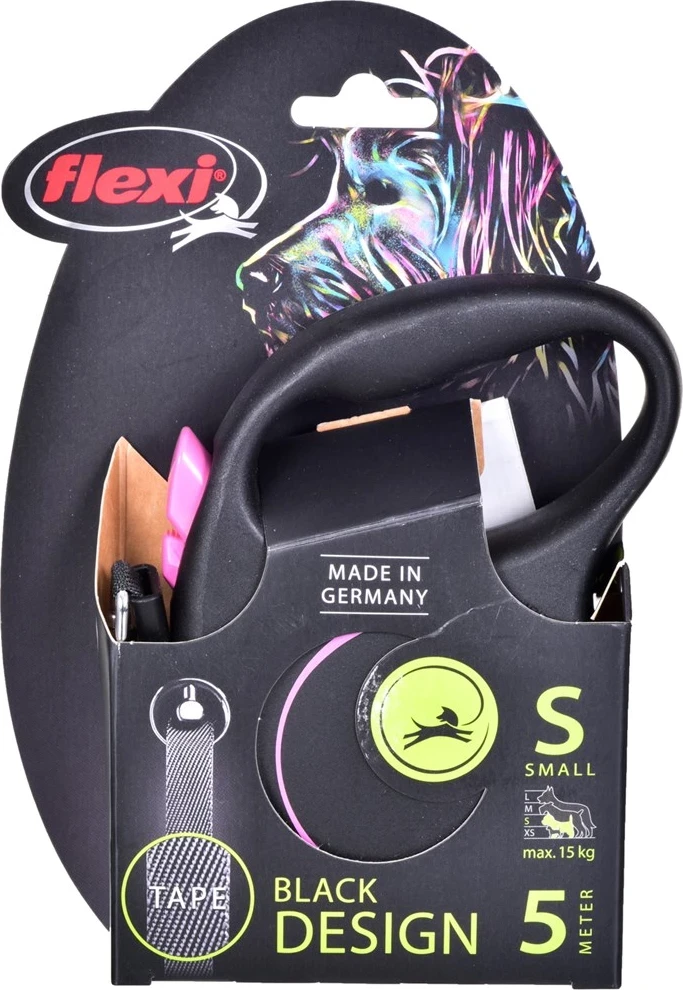 Raztegljiva povodnica Flexi, S, 5 m