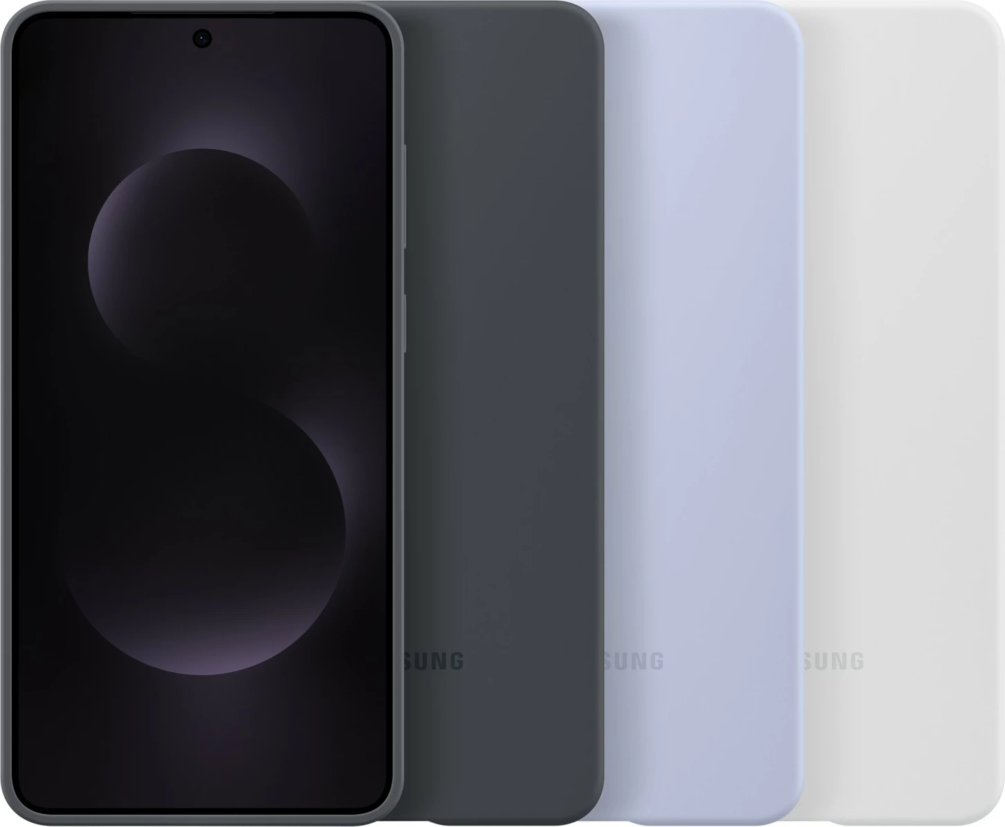 Silikonski ovitek za Samsung Galaxy S25 Edge, svetlo siv