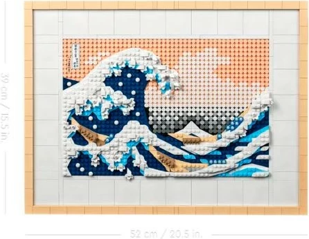 Umetniška sestavljanka The Great Wave LEGO Art 31208, 1810 delov, za odrasle