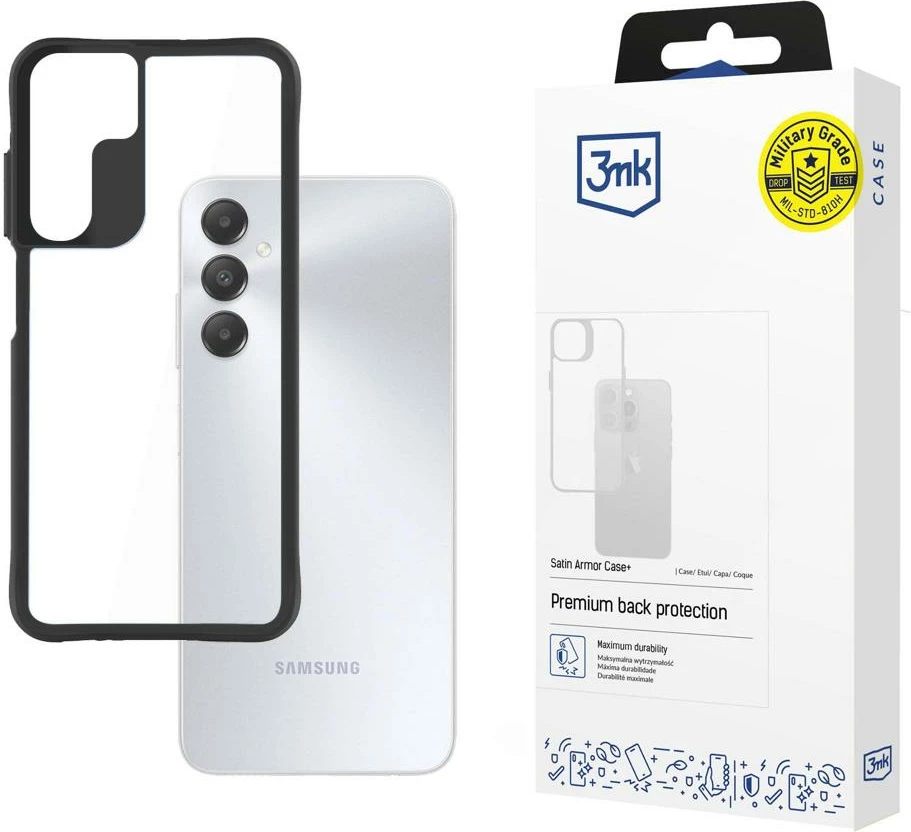 Ovitek Satin Armor Case+ 3mk Protection za Samsung Galaxy A05s, prozoren