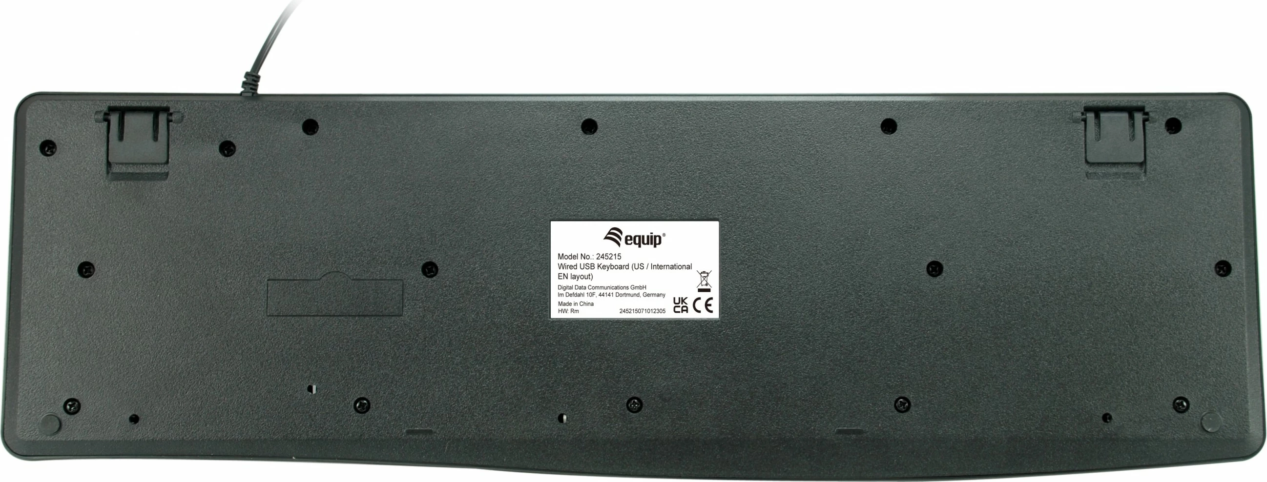 Polna USB tastatura QWERTY, črna — EQUIP