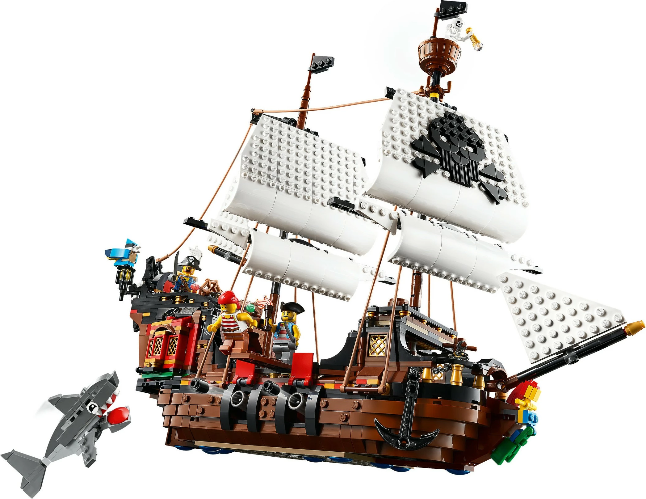 Set gradnje 3 v 1: Piratski čoln, LEGO Creator 31109, 1264 delov, večbarven