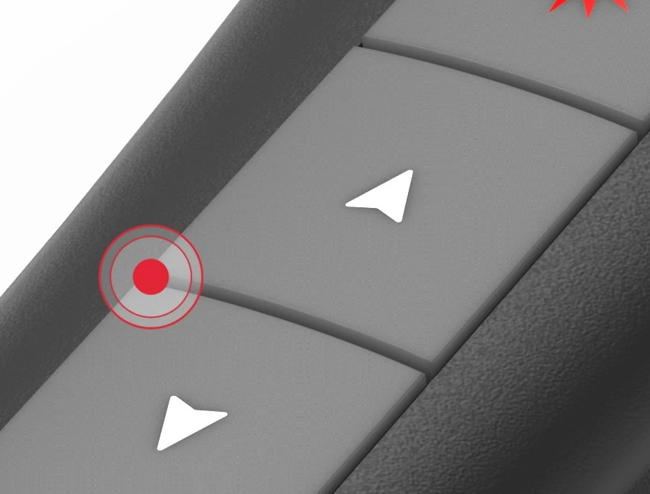 Predstavitveni daljinec z rdečim laserjem Hama X-pointer, črn