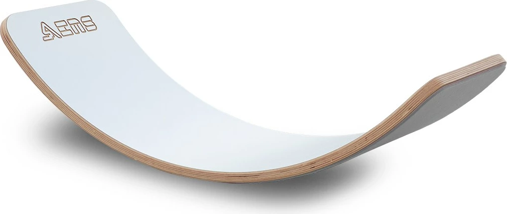 Deska za ravnotežje iz lesa Skye Decor, bela in siva