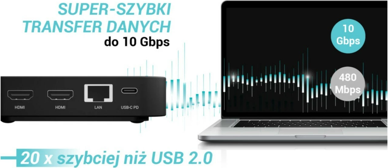 Docking računalniško ohišje i-tec C31TRIPLEVIDEODPPRO, 100 W Power Delivery, 2x HDMI, 1x DisplayPort, 6x USB, LAN, črno