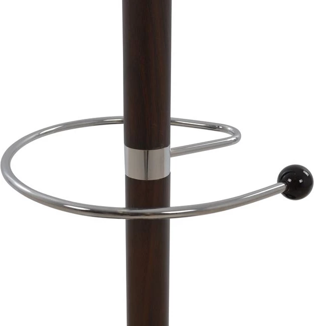 Klobuk/plašč stojalo kovinsko SHIA FH0038.05 vrtljivo oreh z črno marmorno osnovo Φ37x170Η cm