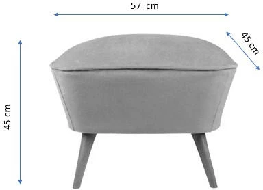Puf rumene gorčične barve Atelier del Sofa, Lake View