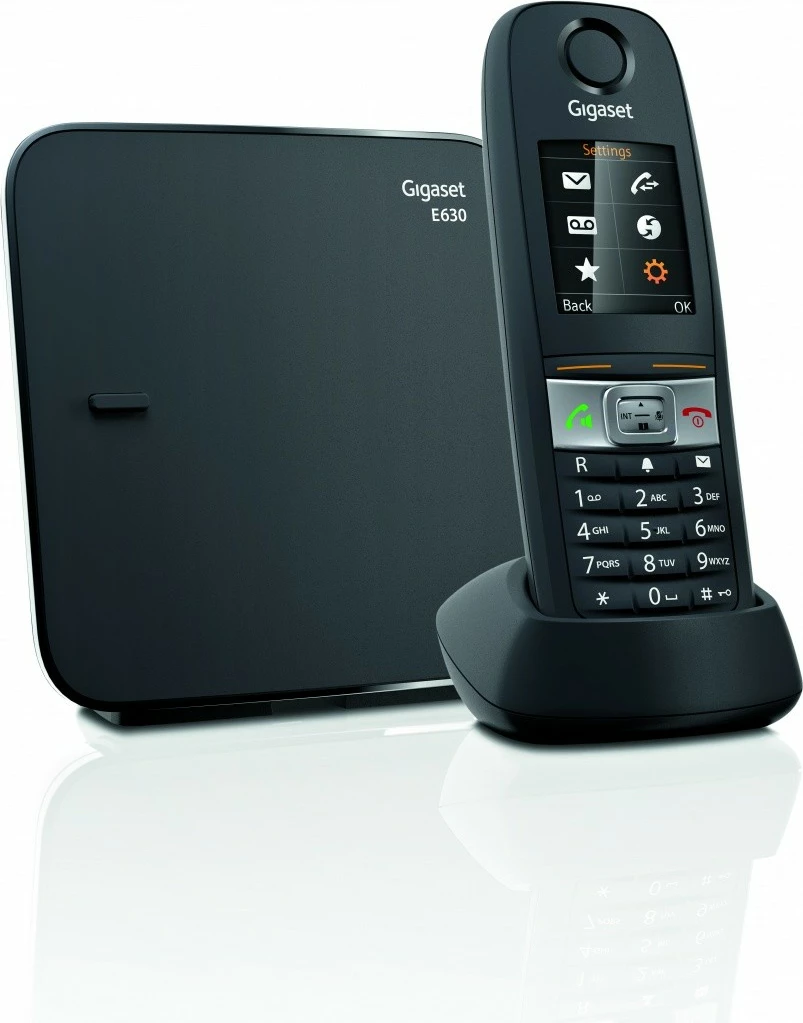 Brezžični telefon Gigaset E630, črn
