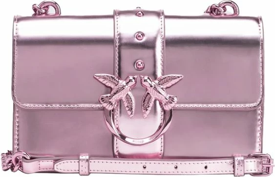 Majhna elegantna torbica Pinko, rožnata