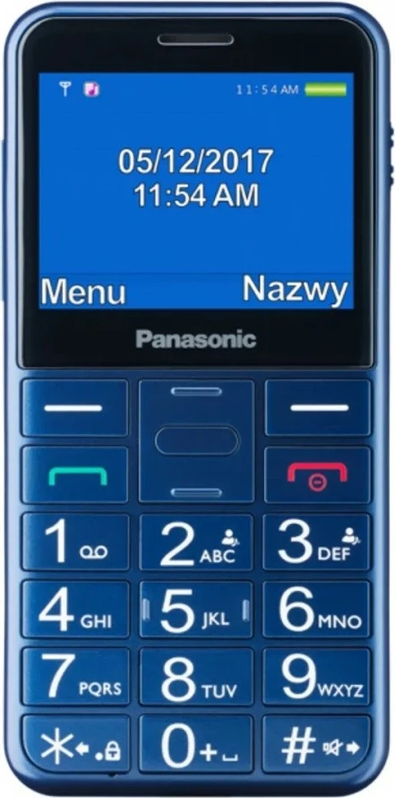 Enostaven mobilni telefon Panasonic KX-TU155, 2,4", Bluetooth, moder