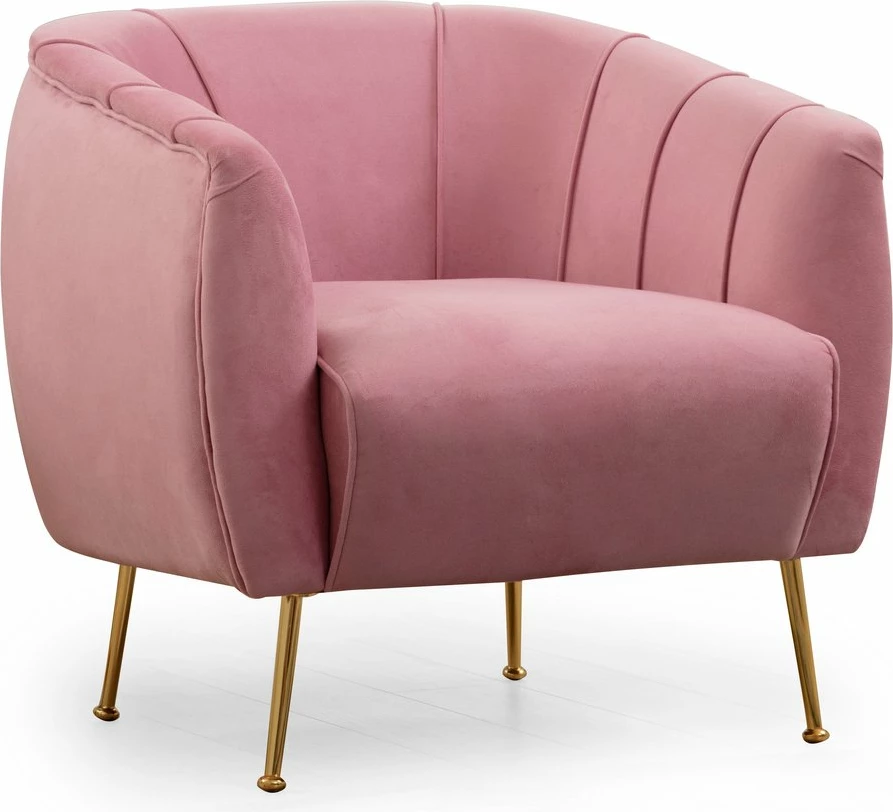 Naslanjač v bledo rožnati barvi, Atelier del Sofa