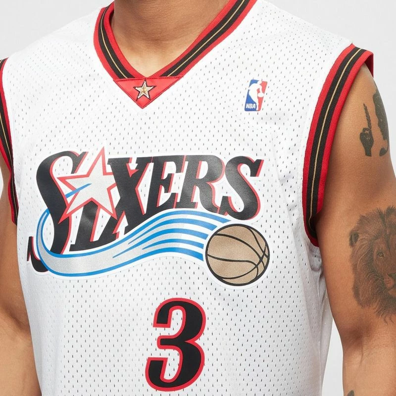 Dres NBA Swingman domači za moške Mitchell & Ness 76ERS 00 Allen Iverson