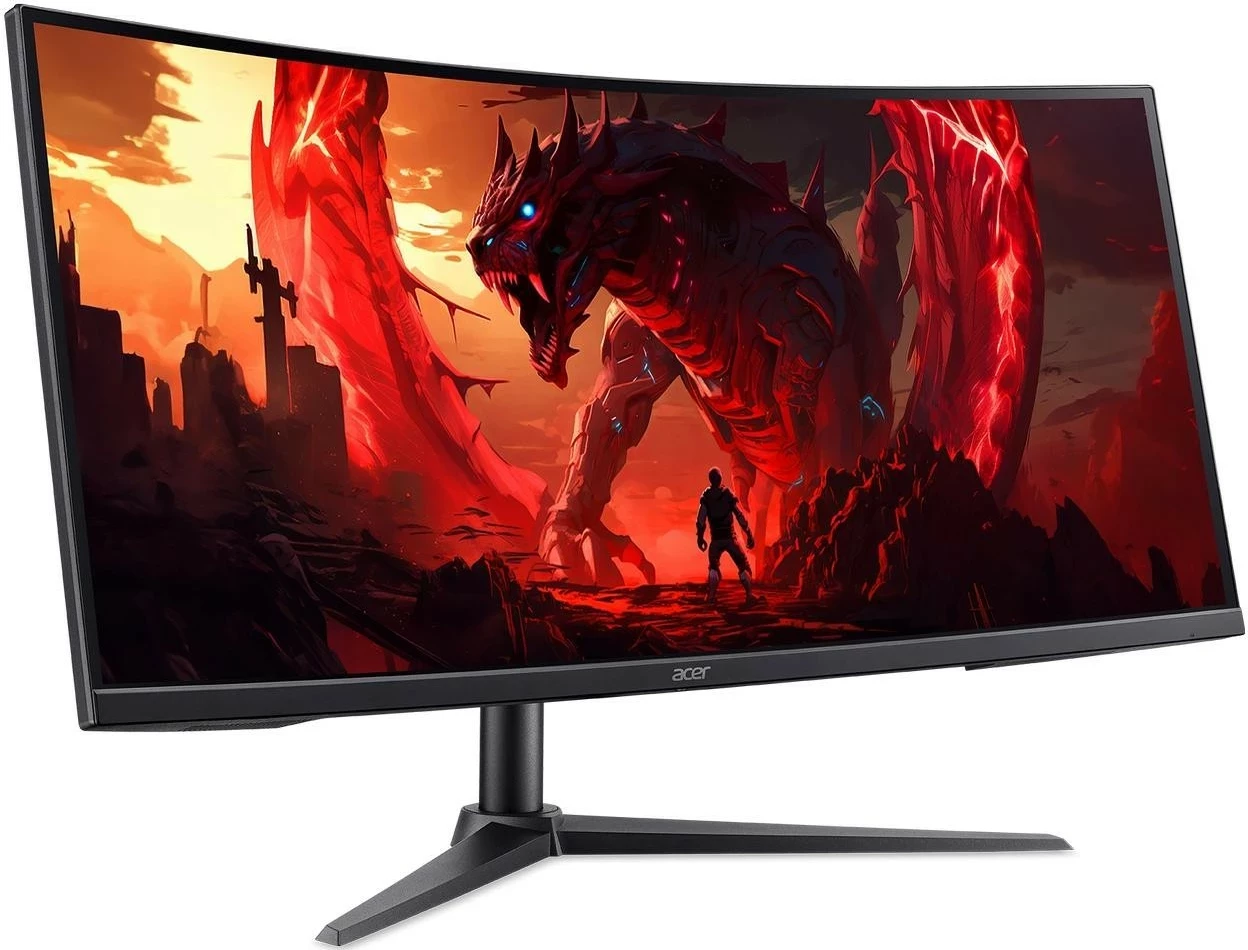 Gaming monitor 34" UWQHD, 200 Hz, FreeSync Premium, črn Acer Nitro XZ340CURX0bmiiphx
