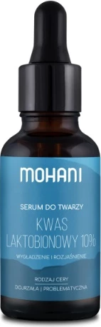 Belilni serum za obraz Mohani z 10% laktobionsko kislino, 30 ml