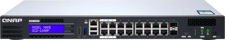 Strežniški stikalo QNAP QGD-1600P-4G, 16+4 priključki, PoE, rackmount