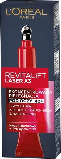 Krema za oči Revitalift Laser X3 L'Oreal Paris, 15 ml