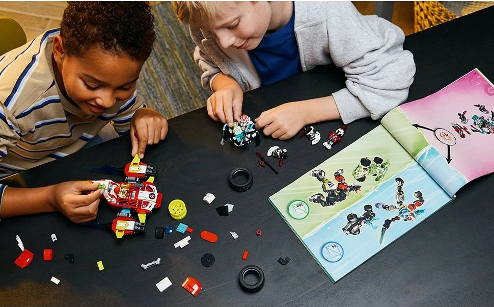 Set za gradnjo Cooper Tiger-Mech & Zero Hot Rod, LEGO DREAMZzz 71497, 1006 kosov, večbarven