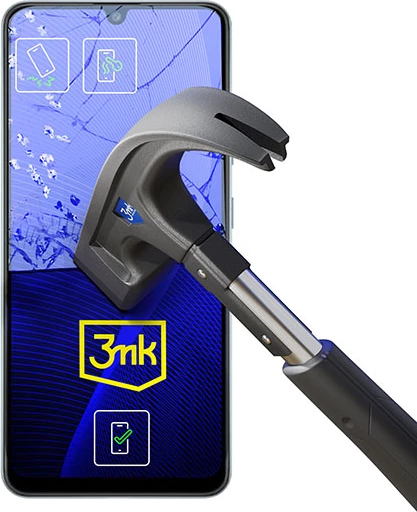 Hibridno zaščitno steklo 3mk FlexibleGlass za Samsung Galaxy A32, antimikrobno, prozorno