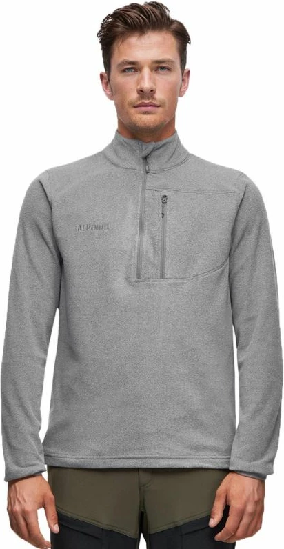 Duks (polar) Kerkis, Alpinus, moški, z zadrgo 1/3, sivi