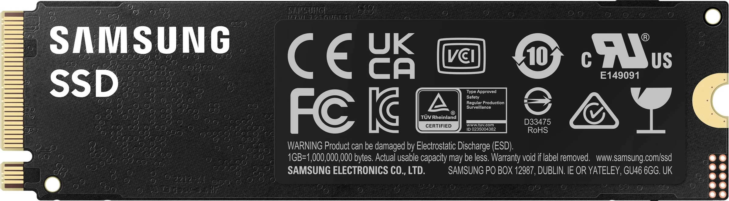 SSD 2 TB, M.2, 7450 MB/s Samsung 990 PRO