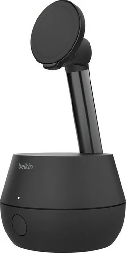 Aktivni nosilec za telefon Belkin Pro, 360° samodejno sledenje, polnilec, črn