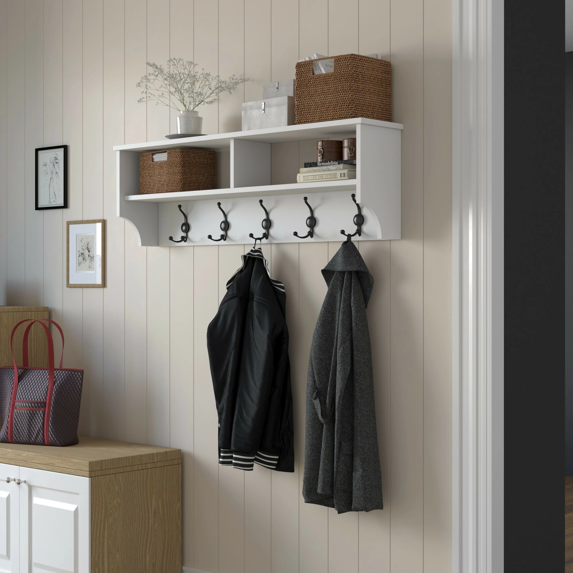 Stojalo za predsobo Hanah Home, P2 - 439, belo