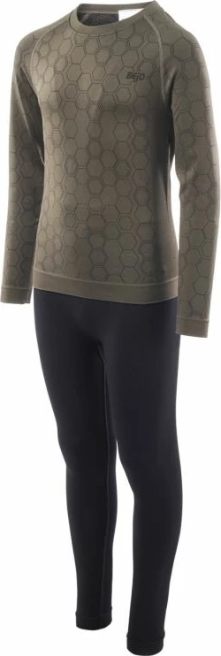 Termoaktivna oblačila za otroke Bejo, črno in zeleno
