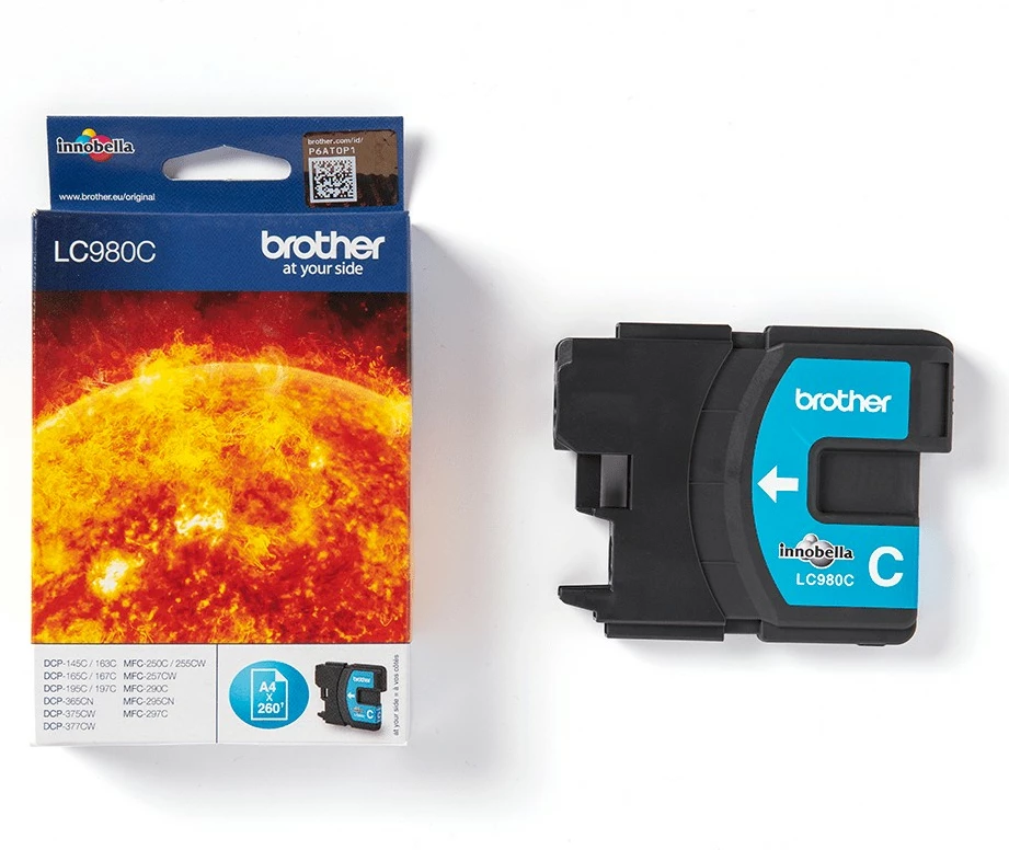 Toner cyan Brother LC980C, 260 strani