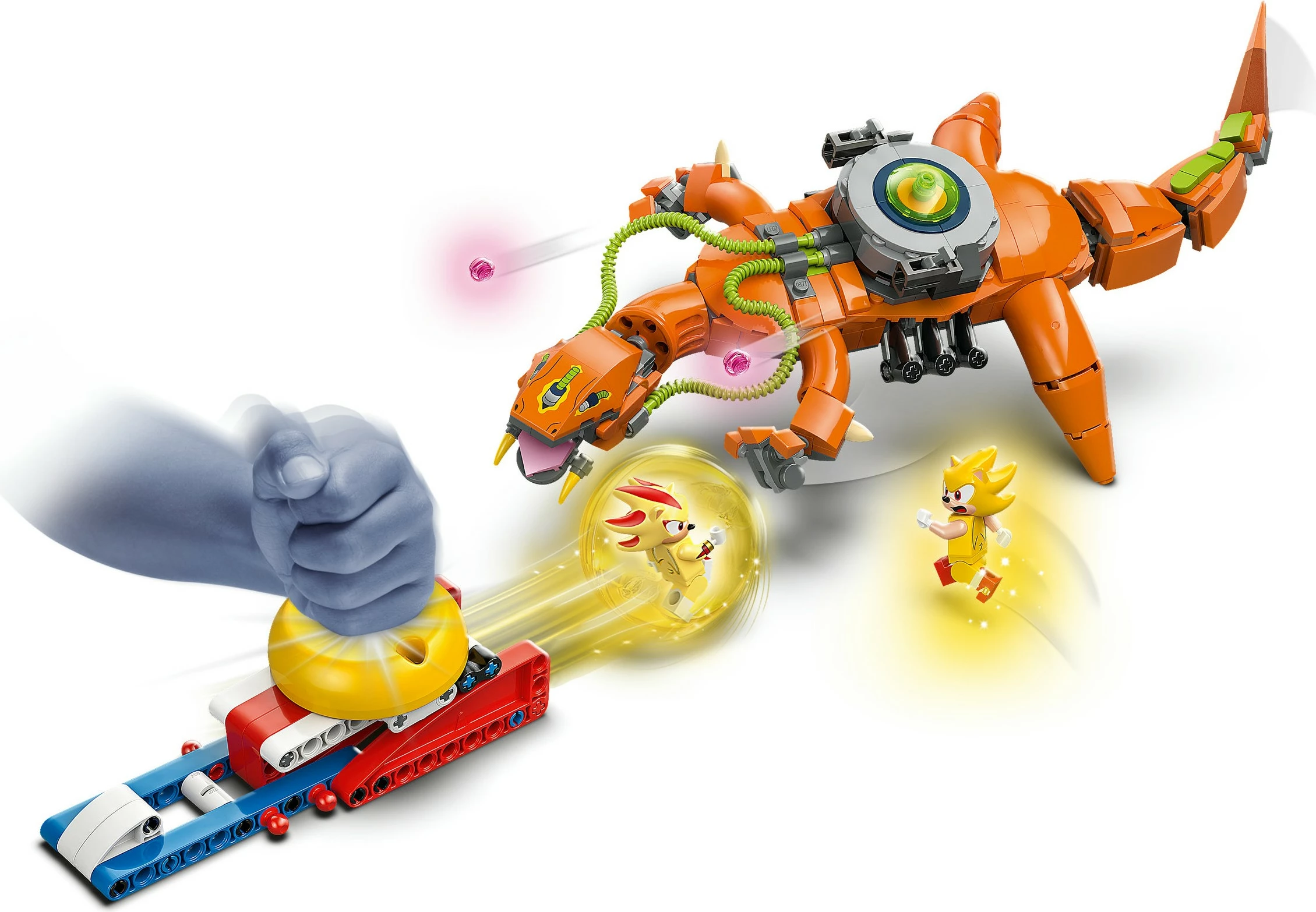 Set za sestavljanje Super Shadow vs. Biolizard LEGO Sonic the Hedgehog 77003, 419 kosov, večbarven