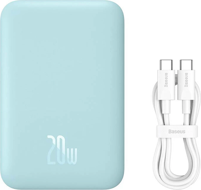 Magnetni mini powerbank 6000 mAh, 20W — Baseus, moder