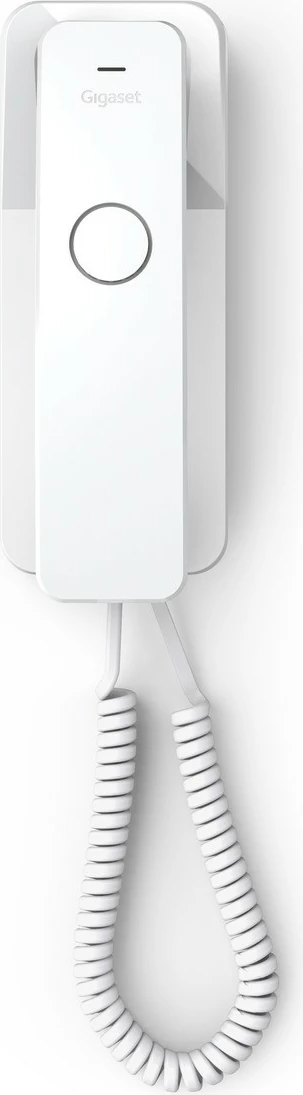 Žični stacionarni telefon, Gigaset DESK 200, 10 hitrih klicev, montaža na steno, brez zaslona, bel