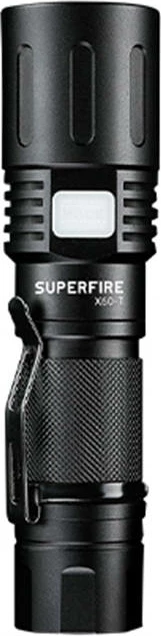 Ročna svetilka Superfire X60-T, 1500 lm, USB-C, črna