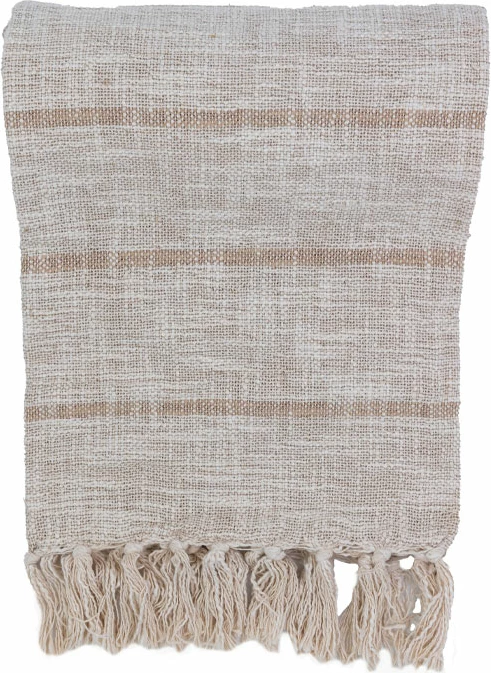 Dekorativno pregrinjalo SUNAY, 180x240, tkanina, bež