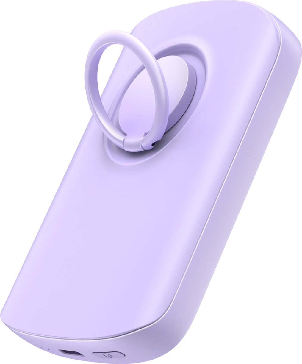 Brezžični powerbank Joyroom JR-W030, 6000 mAh, 20W, MagSafe, z obročem in držalom, vijoličen