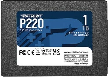 SSD 1TB, 2,5" SATA III Patriot P220