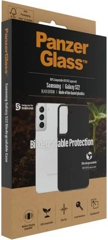 Biološko razgradljiv ovitek za Samsung Galaxy S22 PanzerGlass, črn