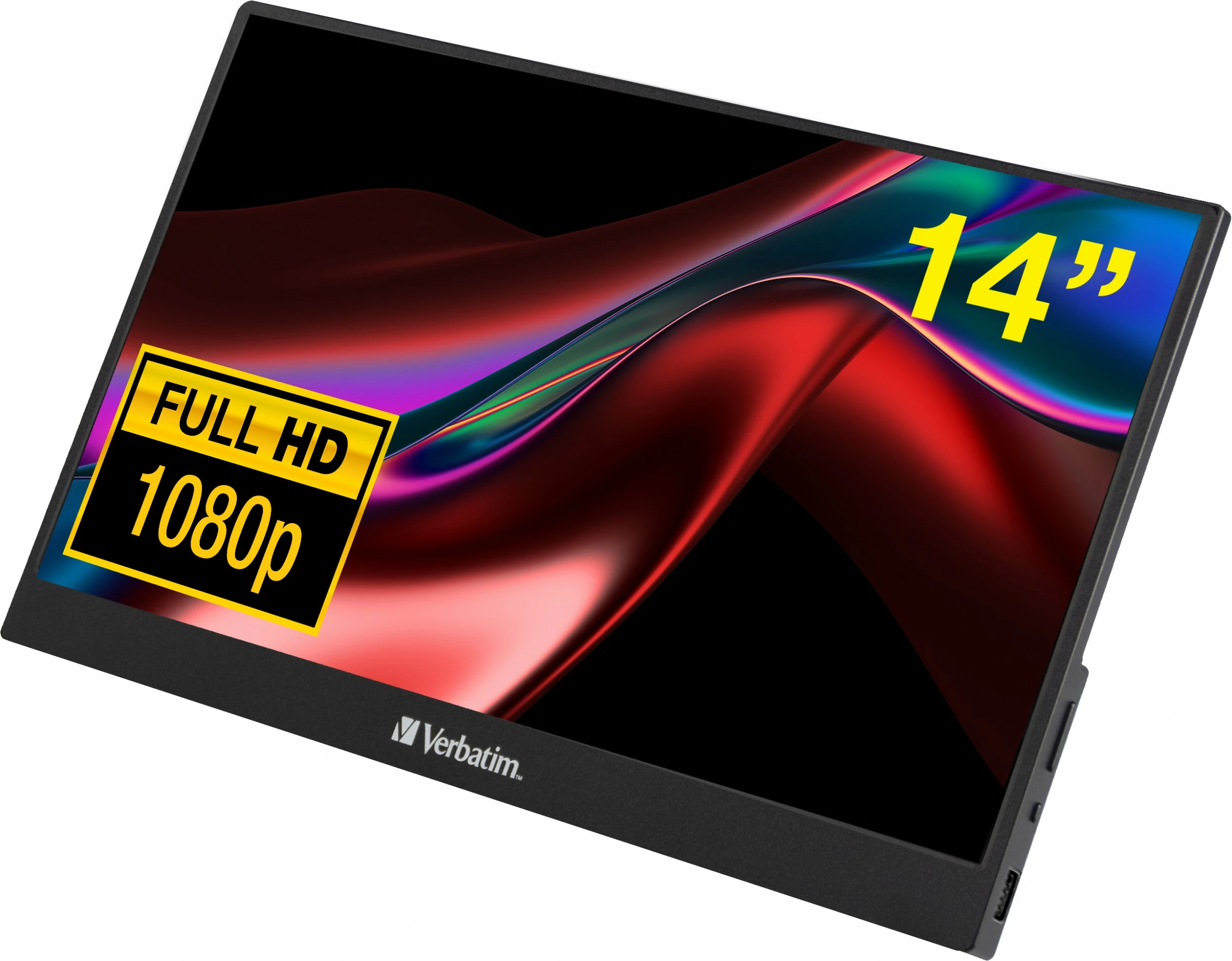 Prenosni zaslon 14", Full HD, črn — Verbatim 49590
