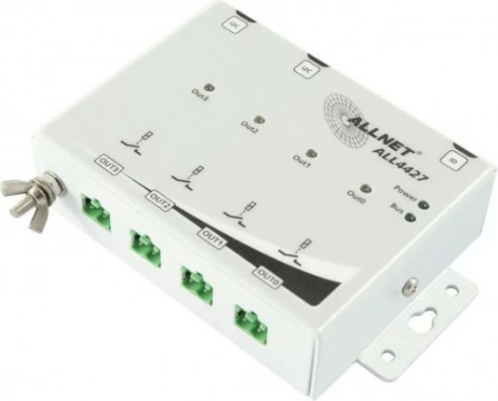 Stikalo rele ALLNET ALL4427, 250 V, 10 A, belo