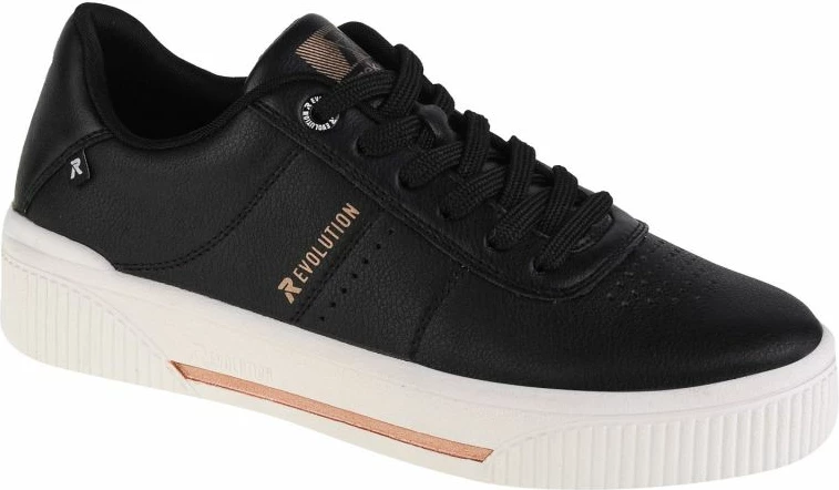 Čevlji Rieker za ženske, črni