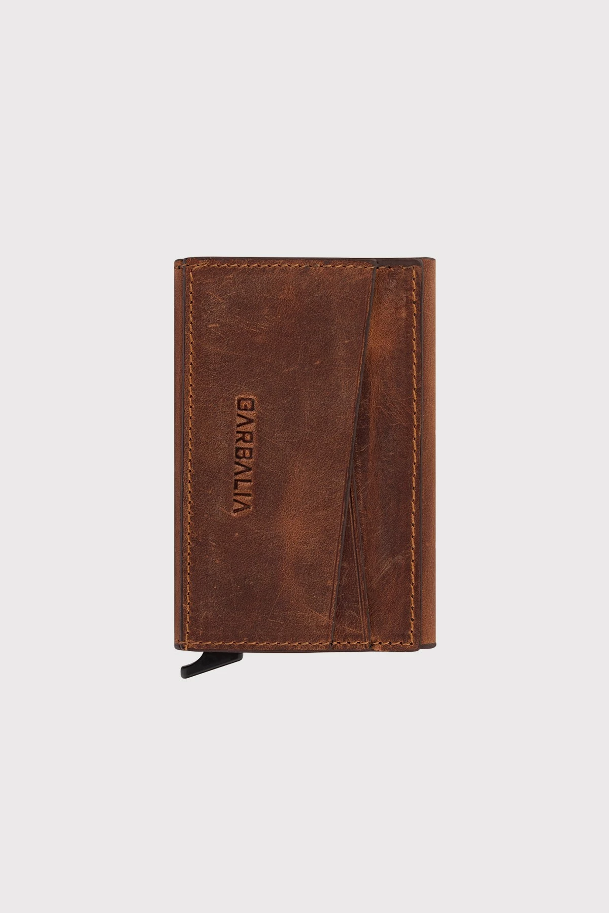 Držalo za kartice iz pravega usnja Zoozie Bags Porto, tan