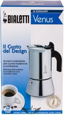 Kafetiera NEW VENUS 10TZ, 0,5 L, inox, primerna za indukcijo, Bialetti