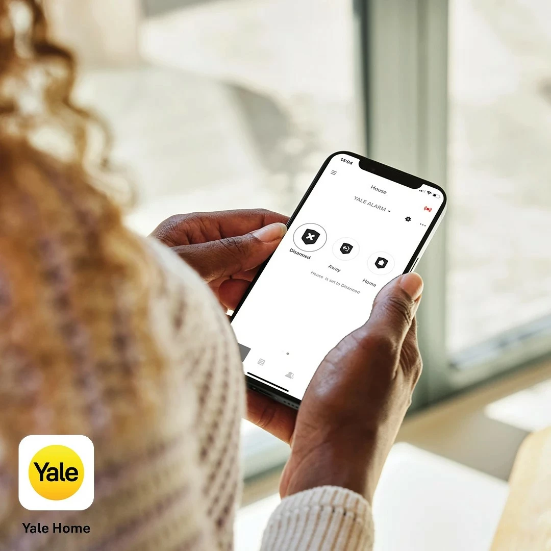 Pametni daljinski upravljalnik za alarm, Yale Home AL-KF-1A-W, bel