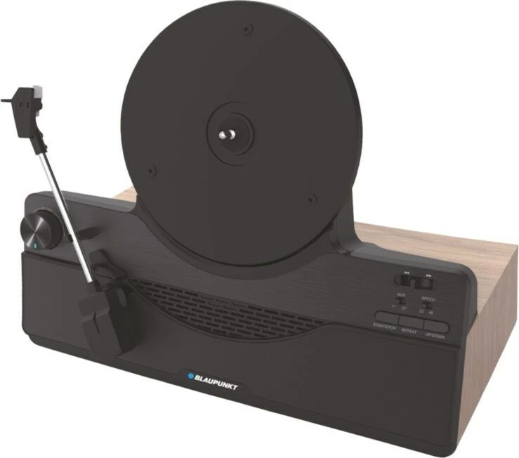 Gramofon, vertikalen, z vgrajenim zvočnikom, črn Blaupunkt VT100BK