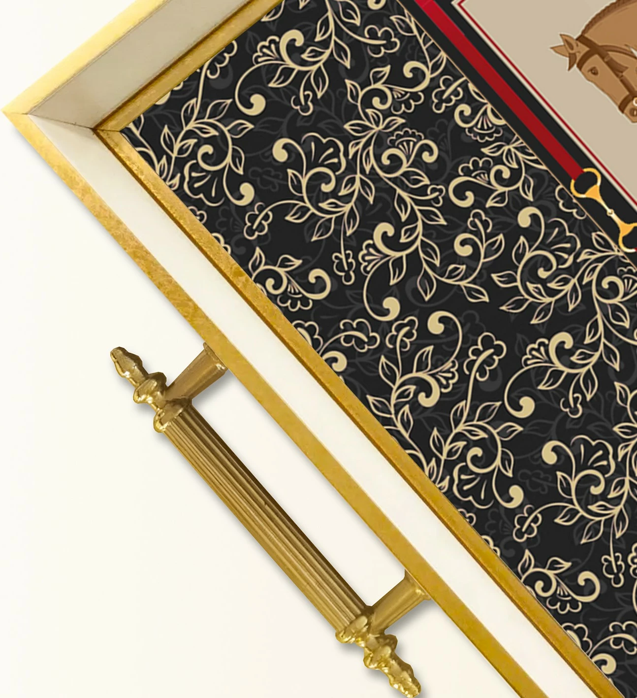 Tabaka iz stekla, Aberto Design TPB9897, večbarvna, 50 x 29 x 3,5 cm