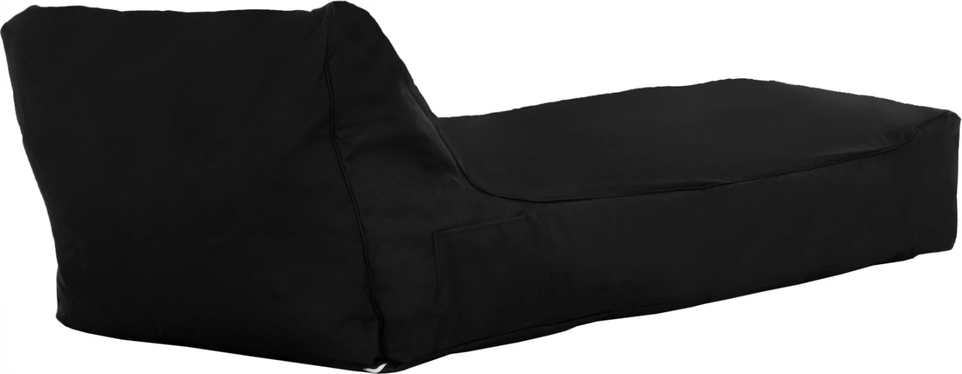 Tanea pouf v črni barvi z UV zaščito 190x80x60 cm