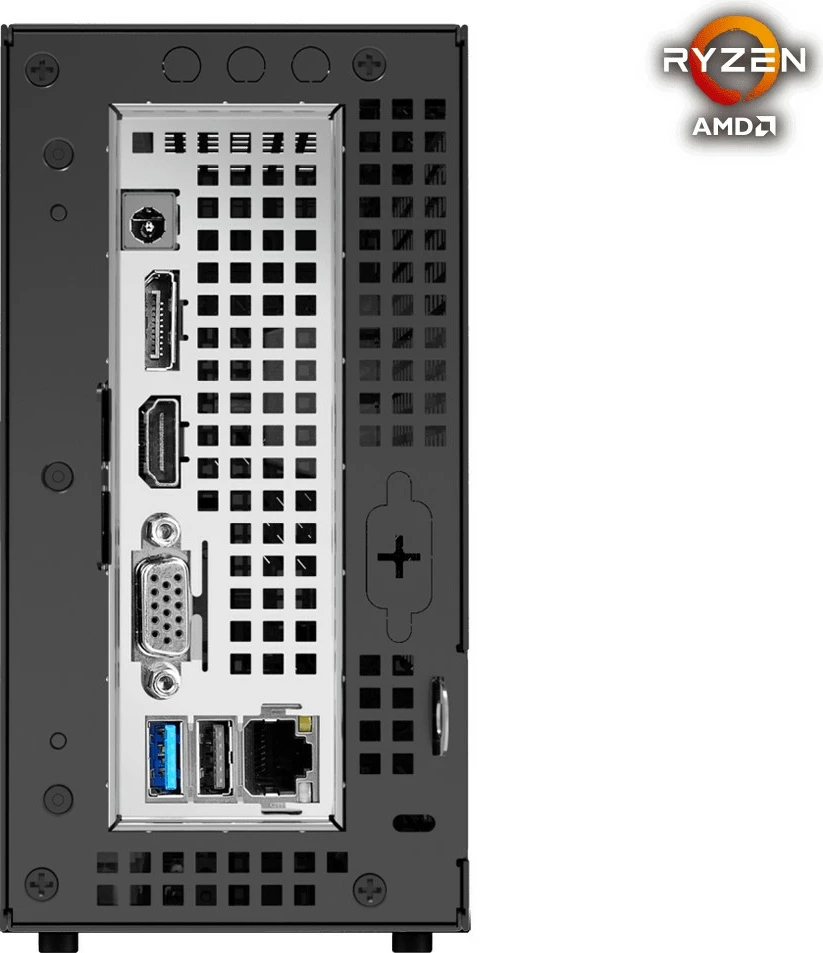 Ultra kompaktna mini kaseta PC ASRock DESKMINI X300, Socket AM4, DDR4, HDMI/DP/USB-C, črna