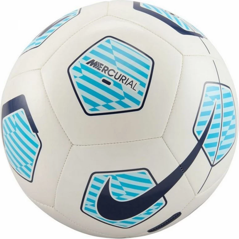 Nogometna žoga Mercurial Fade Nike FZ3036-100, bela in modra