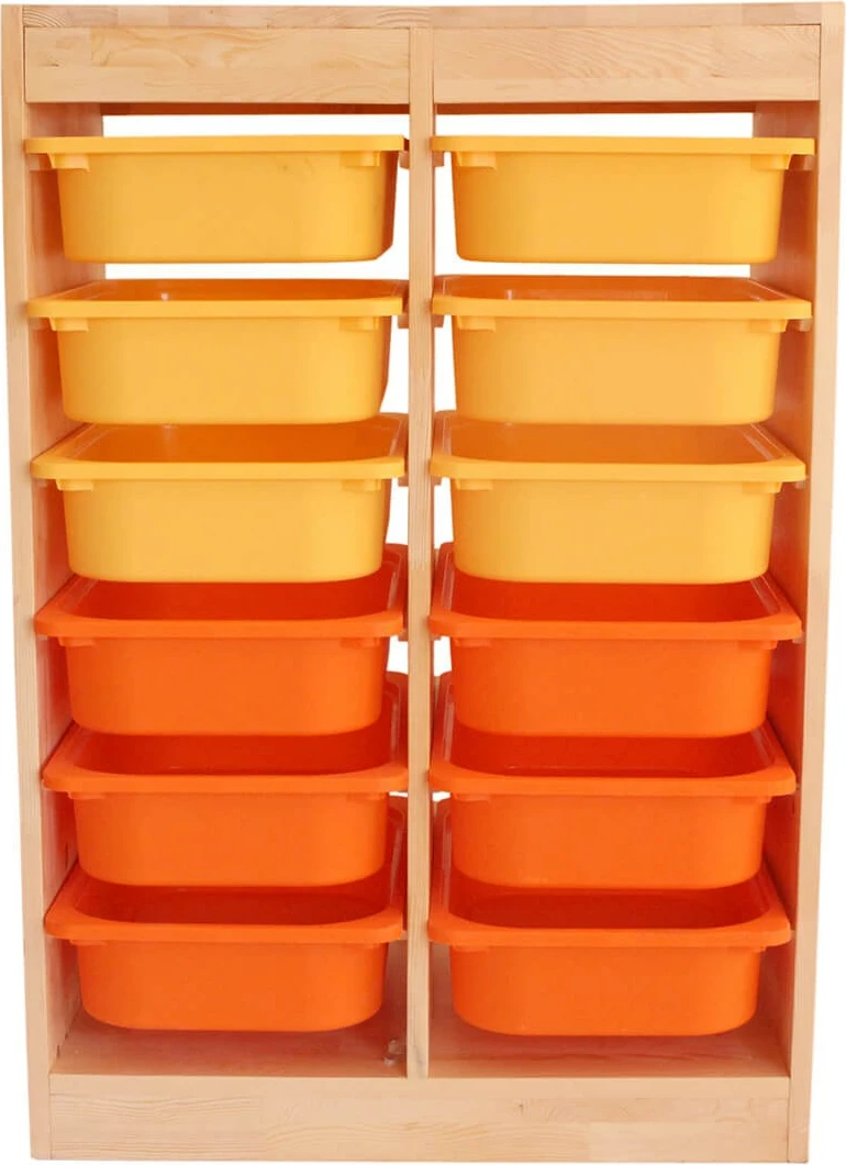 Večnamenska omara, vertikalni organizator, hrastova barva Skye Decor