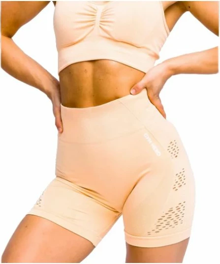 Trenirke kratke hlače za ženske GymHero, kremne