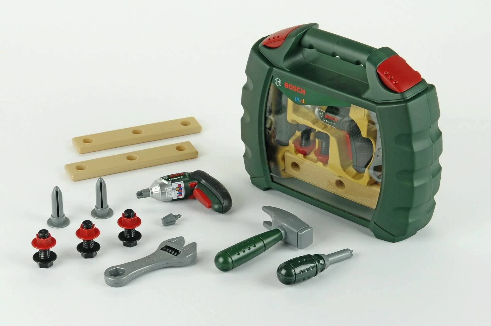 Set otroških orodij, Bosch Klein 8384, brez baterije, za fante, siva/zelena/rdeča/rumena